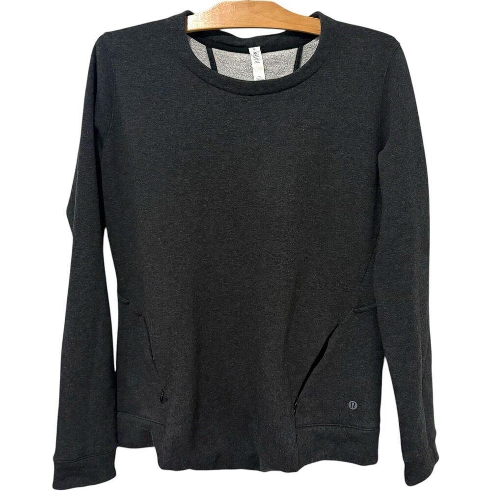 Lululemon | Sweatshirt & Go Endeavor Long Sleeve Pullover Dark Gray- Size 10